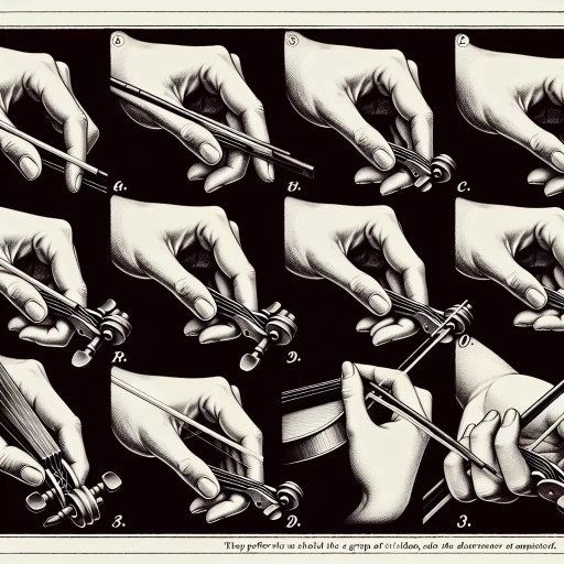 how to hold a violin bow