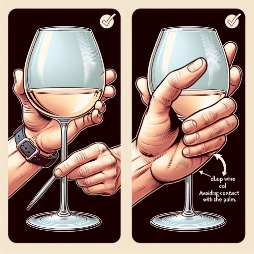 how to hold wine glass