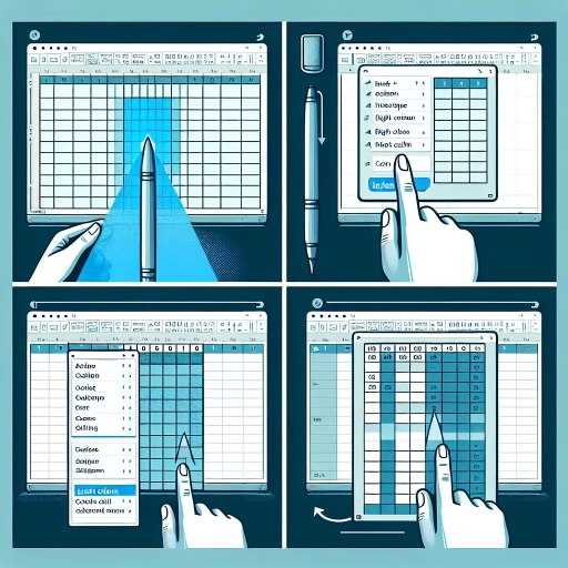 how to insert a column in excel