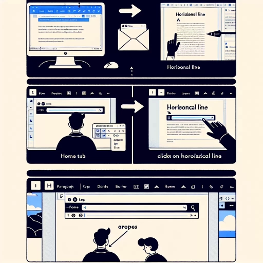 how to insert a horizontal line in word