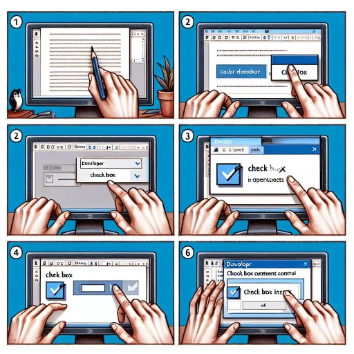 how to insert check box in word