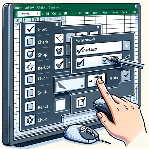 how to insert checkbox in excel without developer tab
