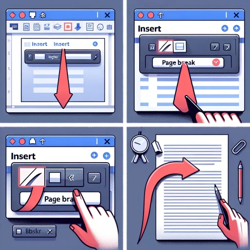 how to insert page break in word