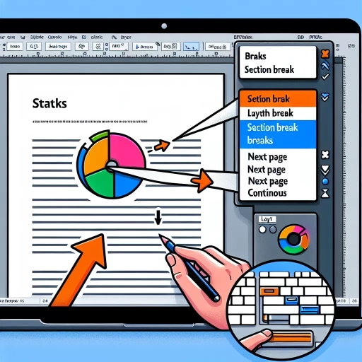 how to insert section break in word