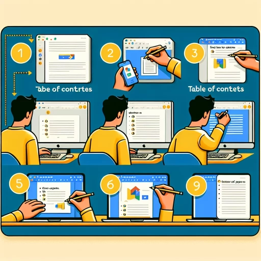 how to insert table of contents in google docs