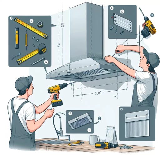 how to install a range hood vent through the wall