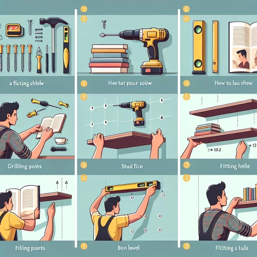 how to install floating shelves