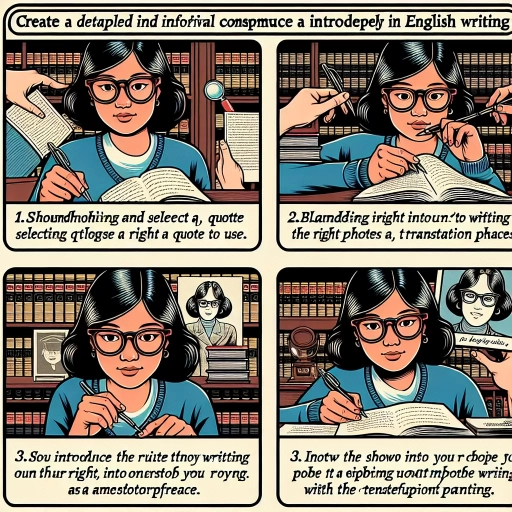 how to introduce a quote