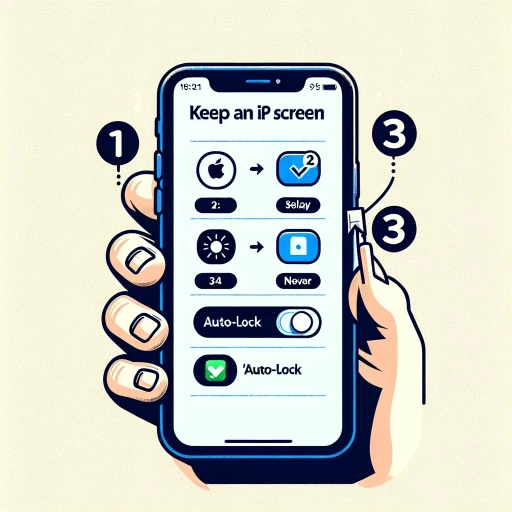 how to keep iphone screen on