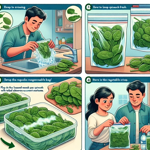 how to keep spinach fresh
