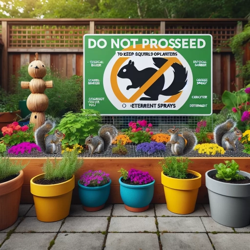 how to keep squirrels out of planters