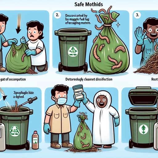 how to kill maggots in garbage bin
