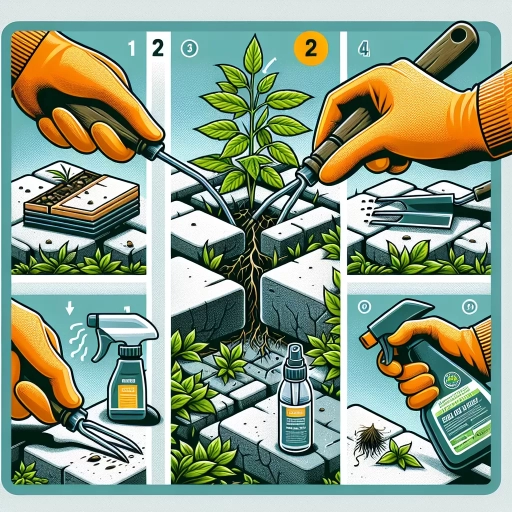how to kill weeds between pavers