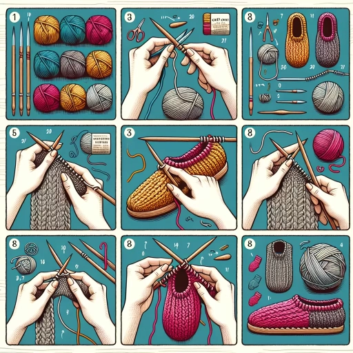 how to knit slippers