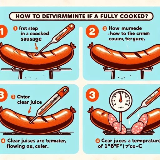 how to know if sausage is cooked