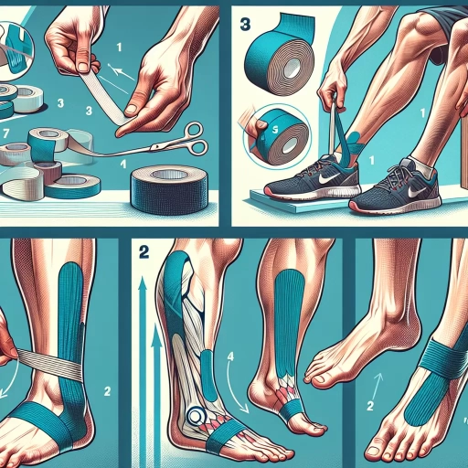 how to kt tape ankle
