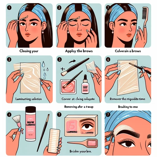 how to laminate brows at home