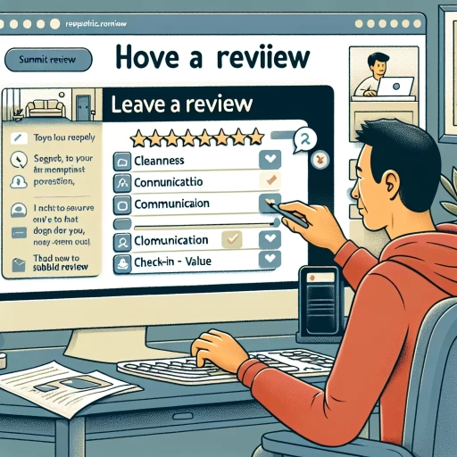 how to leave a review on airbnb