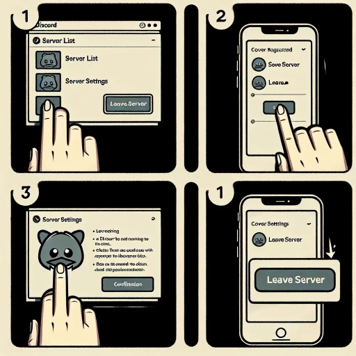 how to leave discord server