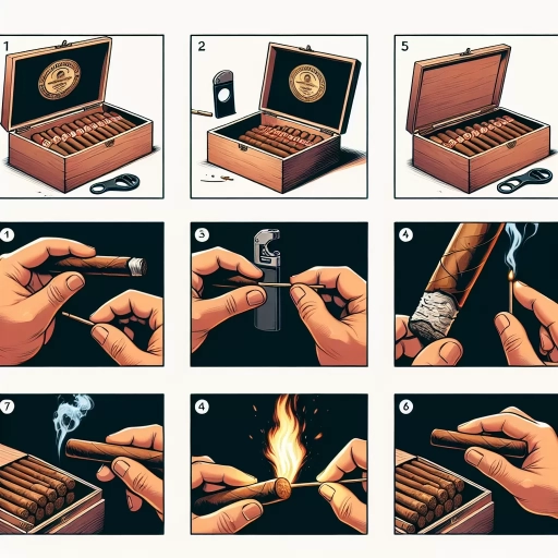 how to light a cigar