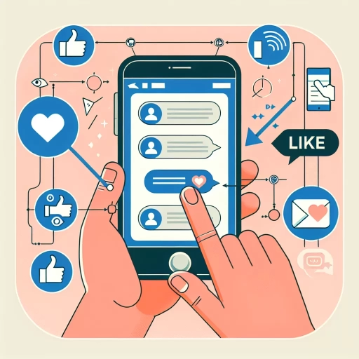 how to like a text message