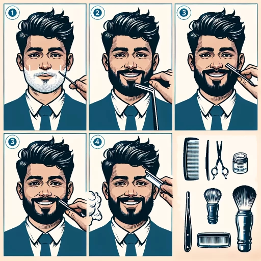 how to line up beard
