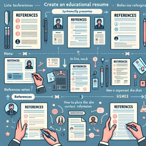 how to list references on a resume