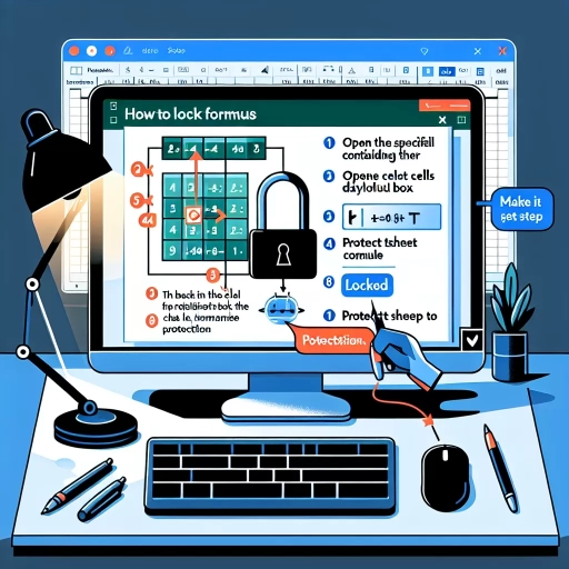 how to lock formulas in excel