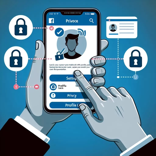 how to lock profile in facebook in iphone