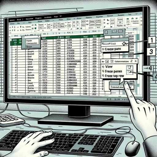how to lock top row in excel