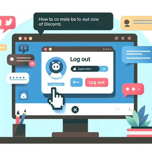 how to log out of discord