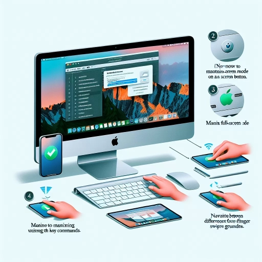 how to maintain full screen on mac