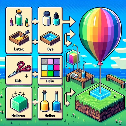 how to make a balloon in minecraft education