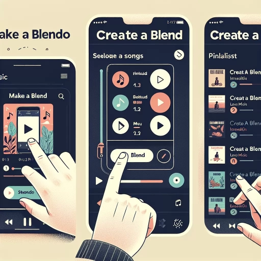how to make a blend on spotify