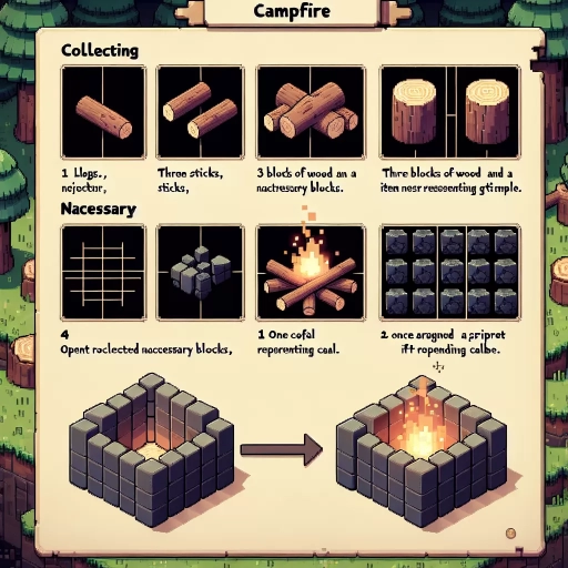 how to make a campfire in minecraft