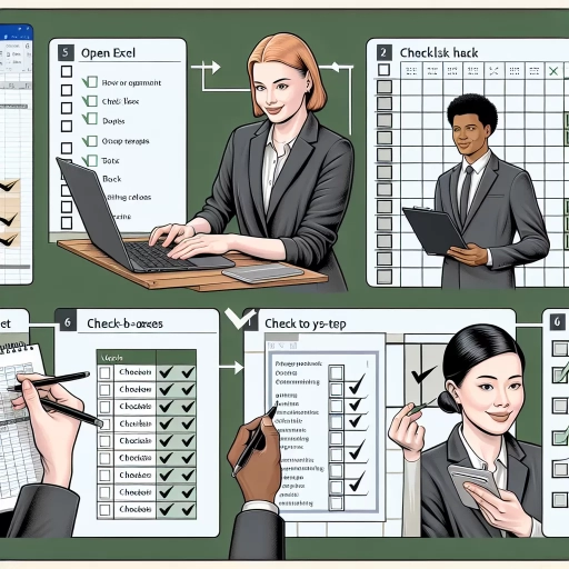 how to make a checklist in excel