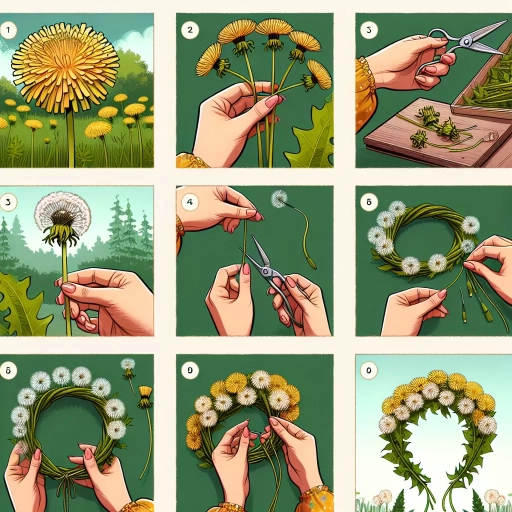how to make a dandelion crown