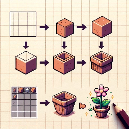 how to make a flower pot in minecraft