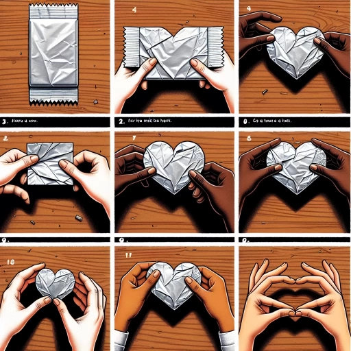 how to make a gum wrapper heart