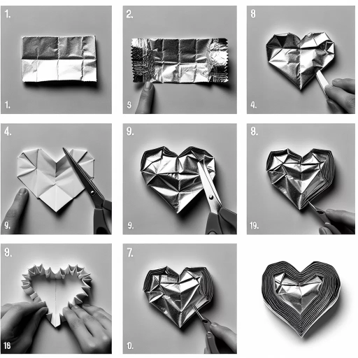 how to make a heart with gum wrapper