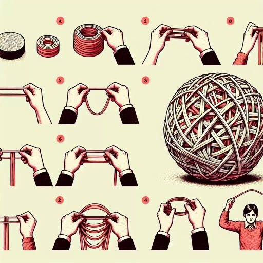 how to make a rubber band ball