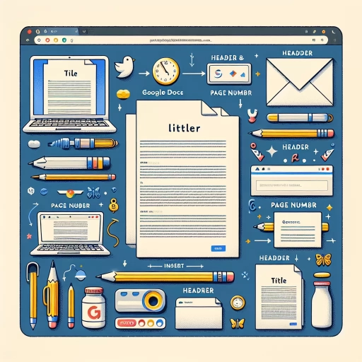 how to make a title page on google docs