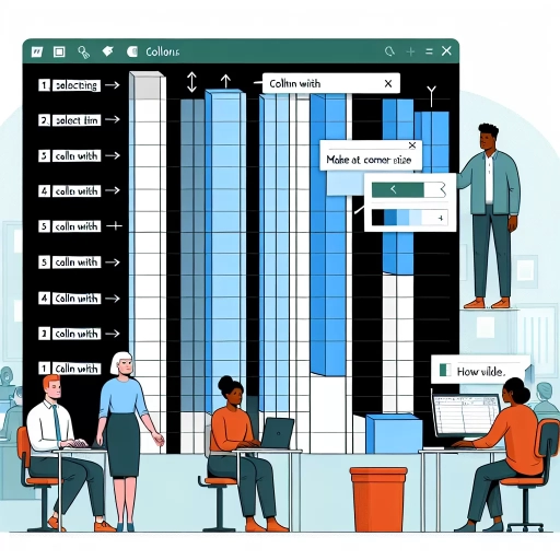 how to make all columns the same width in excel