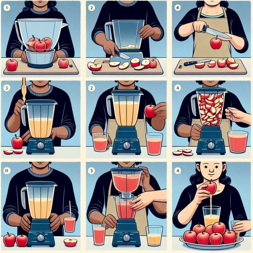 how to make apple juice with a blender