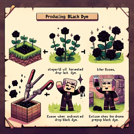 how to make black dye in minecraft