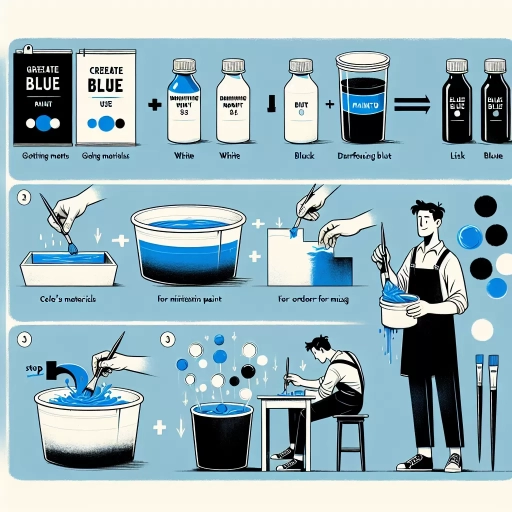how to make blue paint