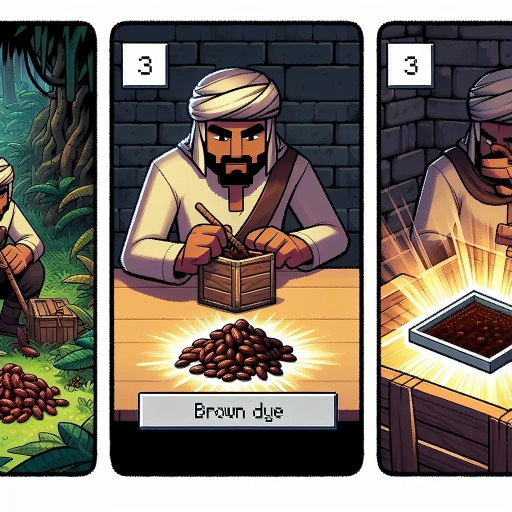how to make brown dye in minecraft