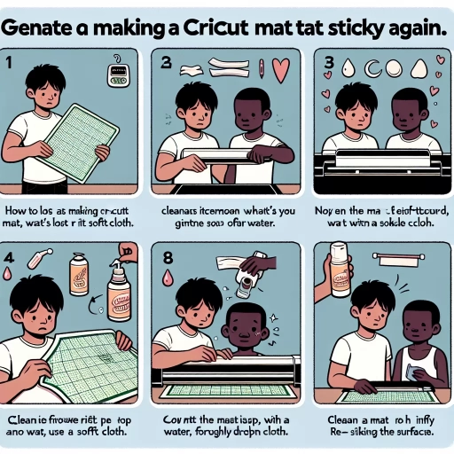 how to make cricut mat sticky again