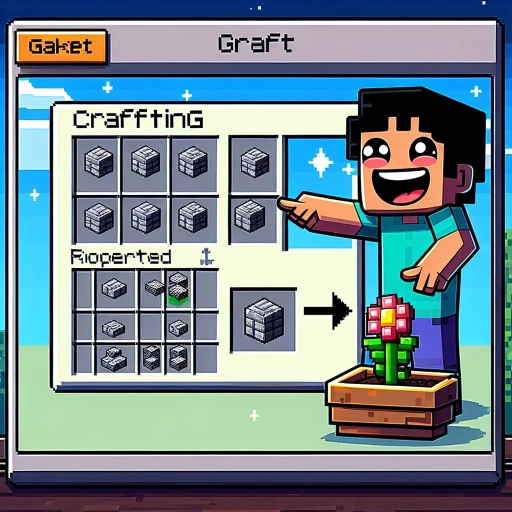 how to make flower pot minecraft