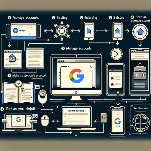 how to make google account default